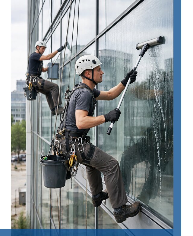 Мойка витражей альпинистами в Тынде от 719 р. под ключ|ВЫСОТНИК-Тнд