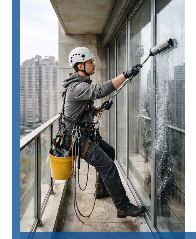 Профессиональная мойка балконного остекления в Тынде