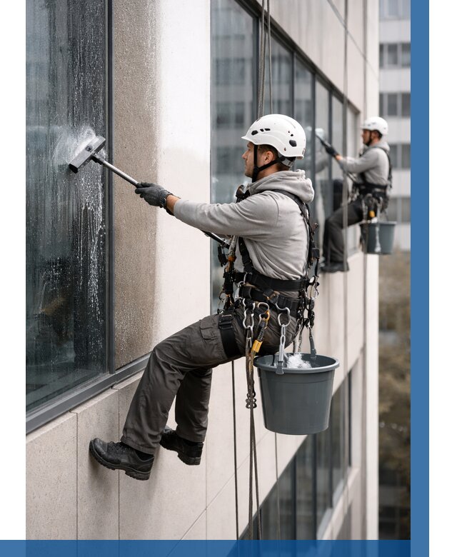 Мойка фасадов зданий в Тынде под ключ от 360 р. | ВЫСОТНИК-Тнд