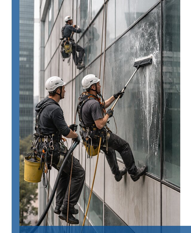 Профессиональная высотная мойка фасадов зданий в Тынде