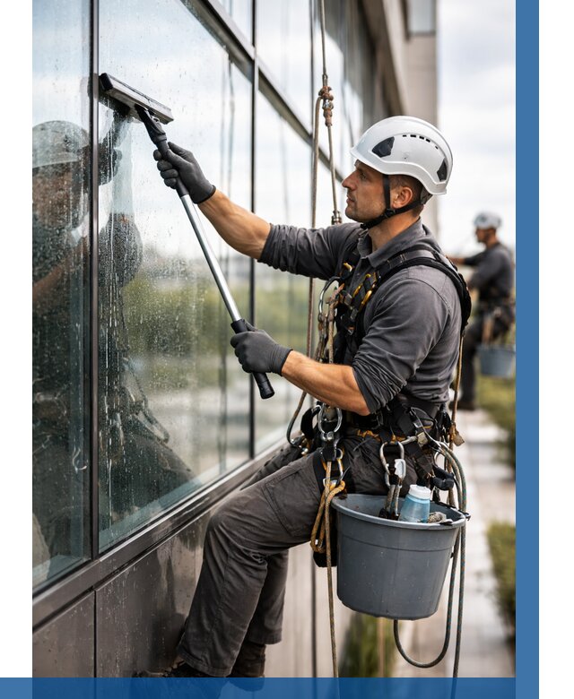 Мойка стеклянных фасадов в Тынде от 206 р. | ВЫСОТНИК-Тнд