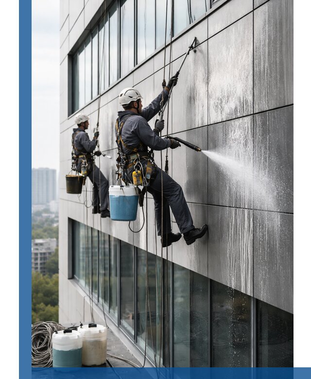 Профессиональная мойка вентилируемых фасадов в Тынде