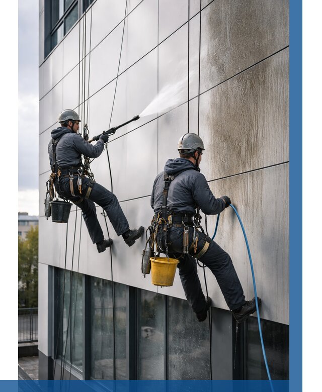 Мойка фасада из композита в Тынде по цене от 308 р. | ВЫСОТНИК-Тнд