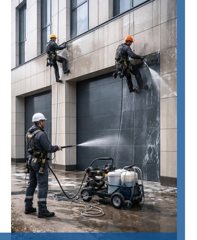 Послестроительная мойка фасада в Тынде от 308 р. | ВЫСОТНИК-Тнд