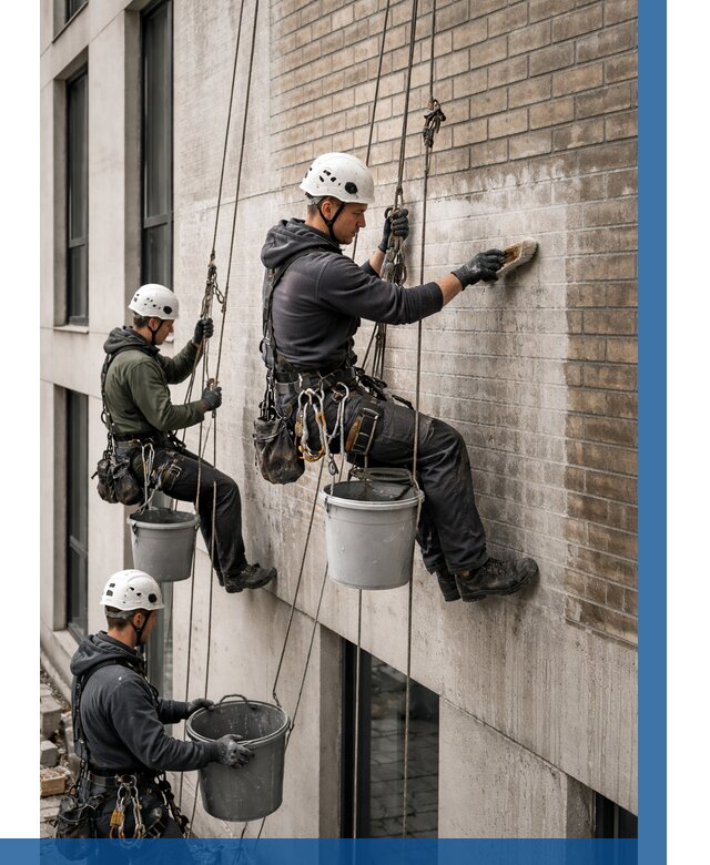 Удаление высолов с фасада в Тынде от 257 р. | ВЫСОТНИК-Тнд