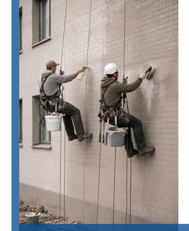 Удаление высолов с фасада зданий в Тынде без повреждений и следов