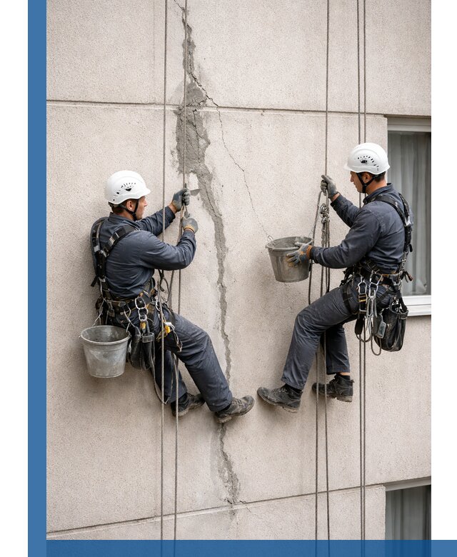 Заделка трещин на фасаде в Тынде с гарантийным ремонтом