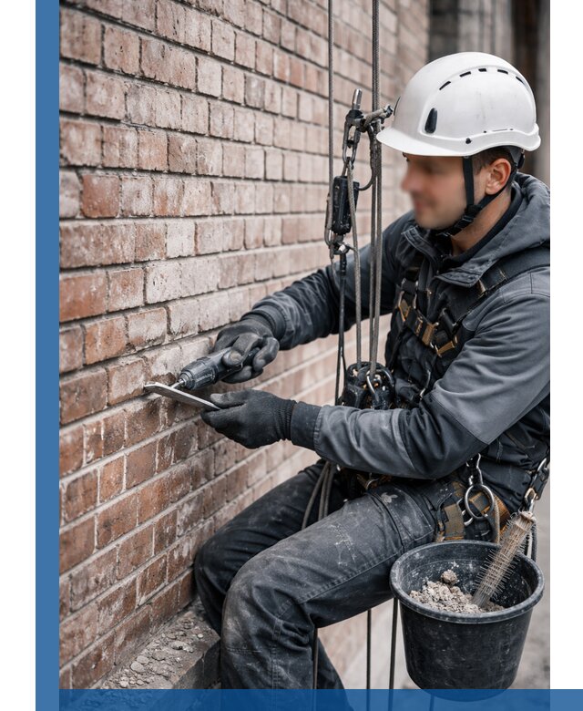 Расшивка кирпичных швов фасадов и стен, ремонт в Тынде