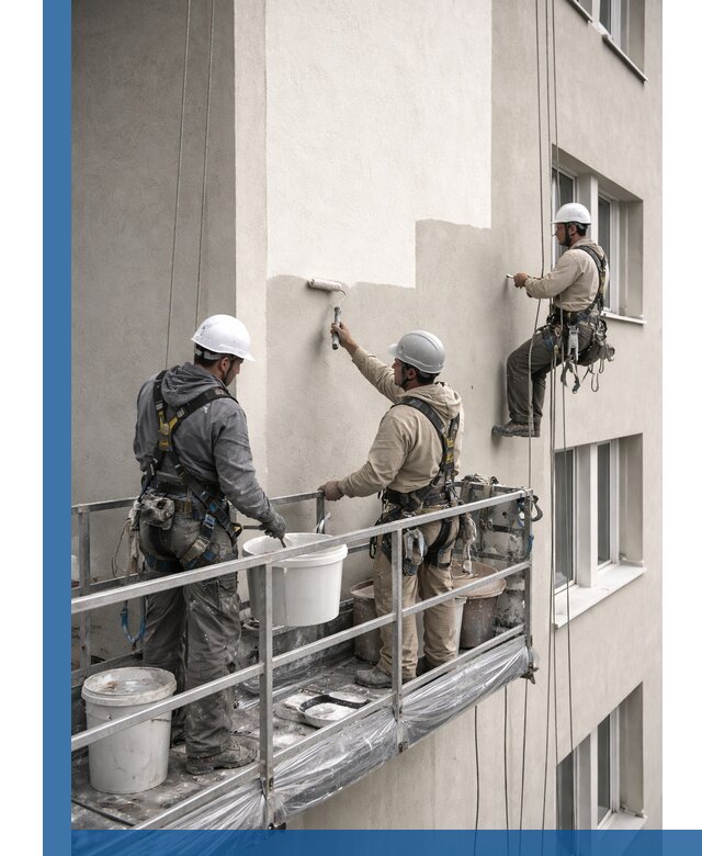 Покраска оштукатуренного фасада в Тынде под ключ с гарантией