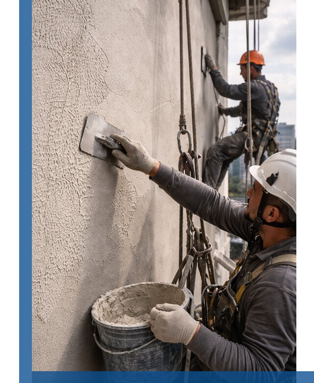 Декоративная штукатурка фасада с утеплением и защитой в Тынде