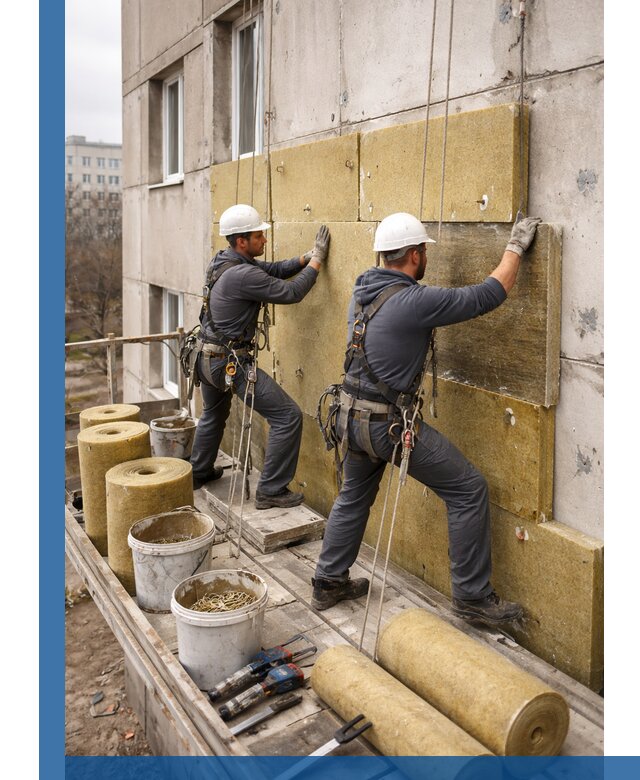 Утепление фасада минватой в Тынде под ключ с гарантией