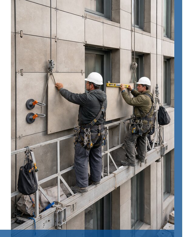 Монтаж керамогранита на фасад в Тынде от 2569 р. | ВЫСОТНИК-Тнд