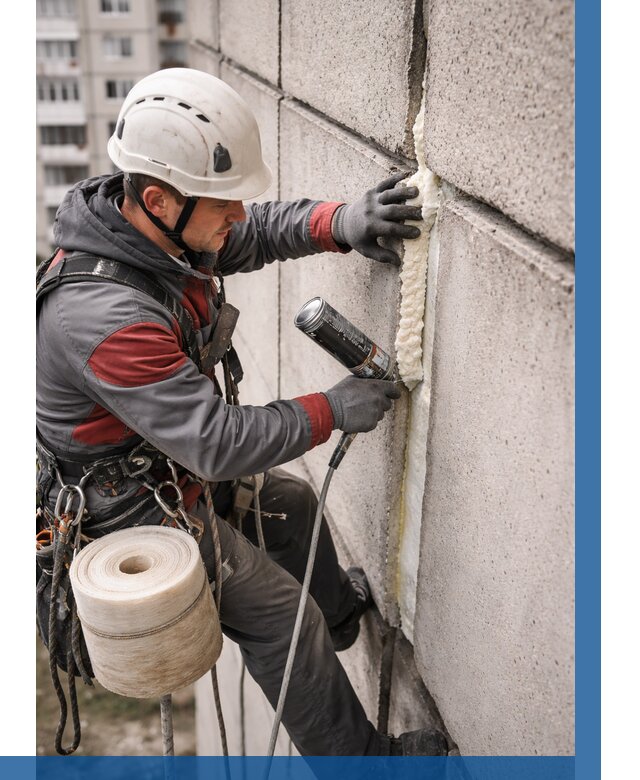 Утепление межпанельных швов в Тынде от 719 р. | ВЫСОТНИК-Тнд