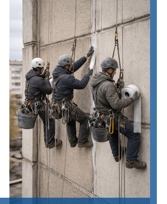 Ремонт межпанельных швов в Тынде от 771 р. | ВЫСОТНИК-Тнд