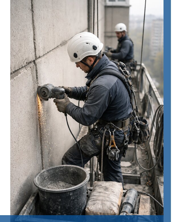 Штробление межпанельных швов в Тынде от 1233 р. | ВЫСОТНИК-Тнд