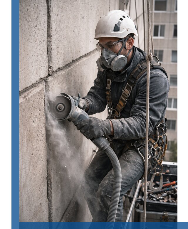 Штробление межпанельных швов в Тынде качественно и быстро