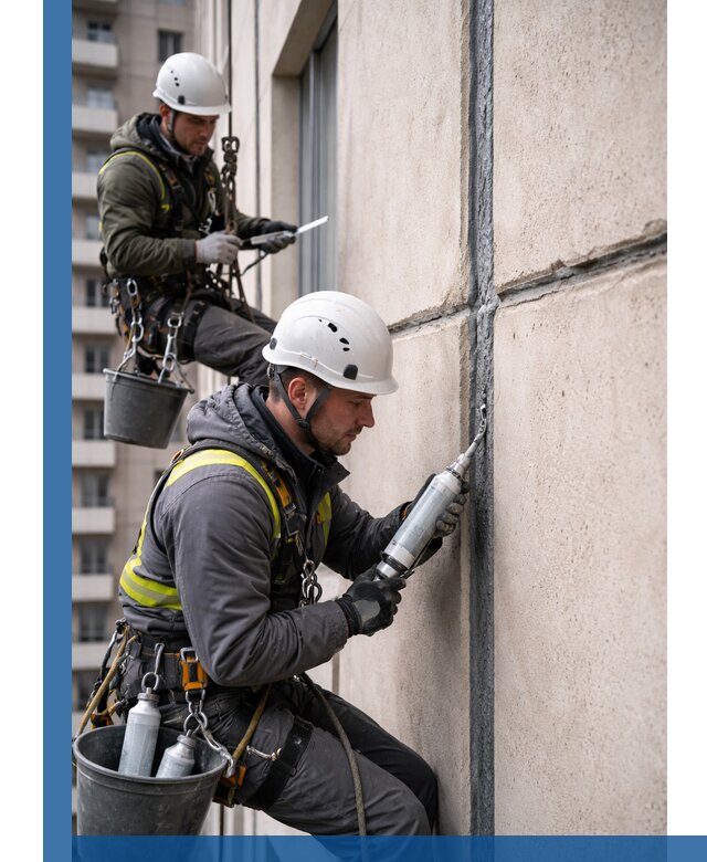 Герметизация деформационных швов фасада в Тынде качественно