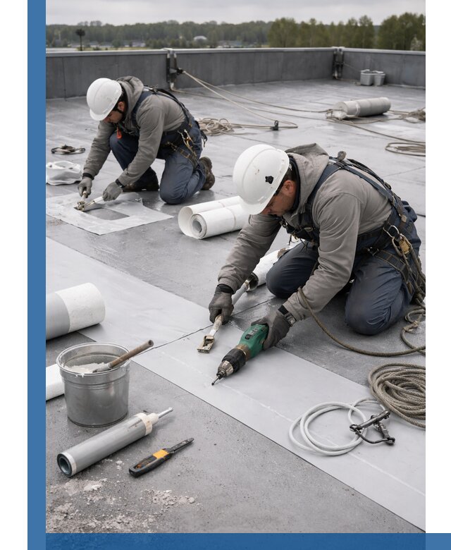 Ремонт мембранной кровли в Тынде качественно и с гарантией