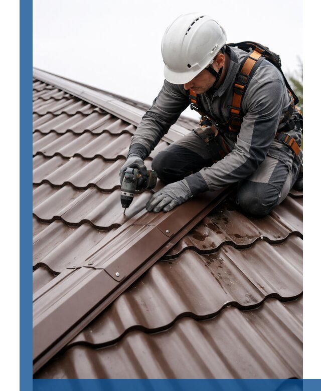 Ремонт металлочерепицы на крыше в Тынде профессионально