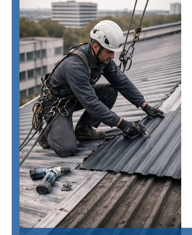 Ремонт профнастила на кровле в Тынде, работы под ключ