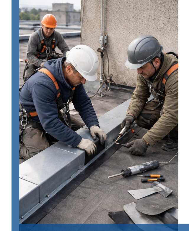 Ремонт кровельных примыканий в Тынде профессионально