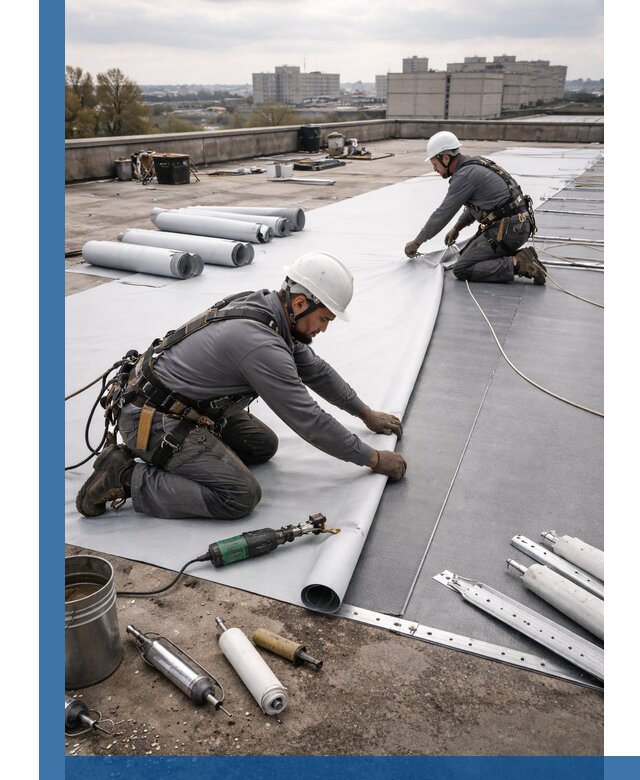 Монтаж мембранной кровли в Тынде для промышленных зданий