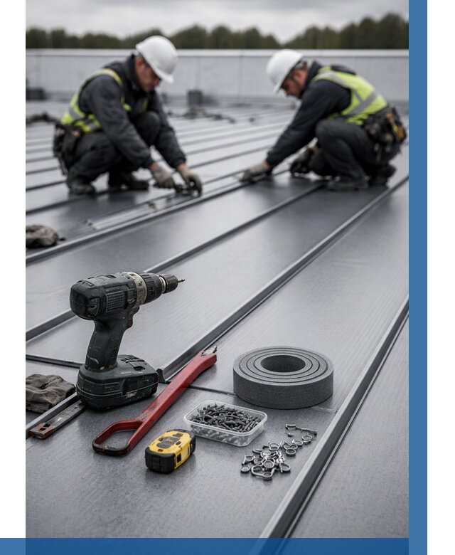 Монтаж фальцевой кровли в Тынде от 1850 р. | ВЫСОТНИК-Тнд