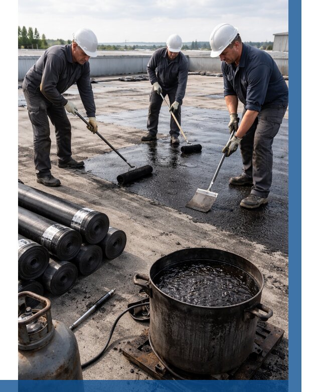 Гидроизоляция кровли мастикой в Тынде от 617 р. | ВЫСОТНИК-Тнд