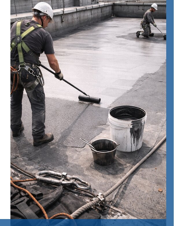 Гидроизоляция кровли жидкой резиной в Тынде от 514 р. | ВЫСОТНИК-Тнд