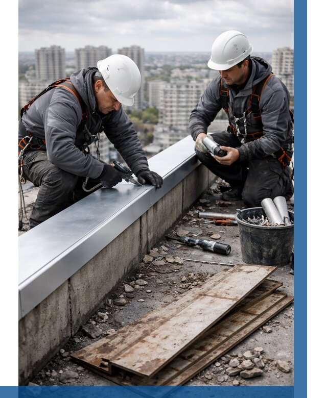 Замена парапетных крышек под ключ в Тынде от 1233 р. | ВЫСОТНИК-Тнд