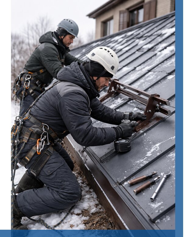 Монтаж снегозадержателей в Тынде от 462 р. | ВЫСОТНИК-Тнд