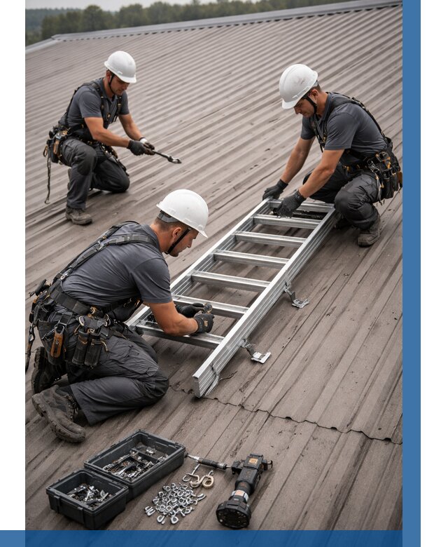 Монтаж кровельной лестницы в Тынде от 4625 р. | ВЫСОТНИК-Тнд