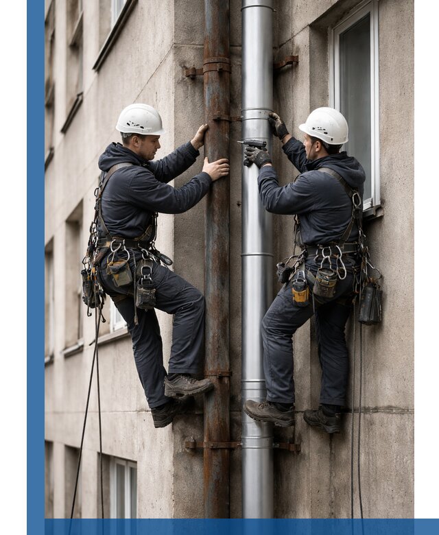 Замена водосточных труб в Тынде: монтаж и демонтаж под ключ