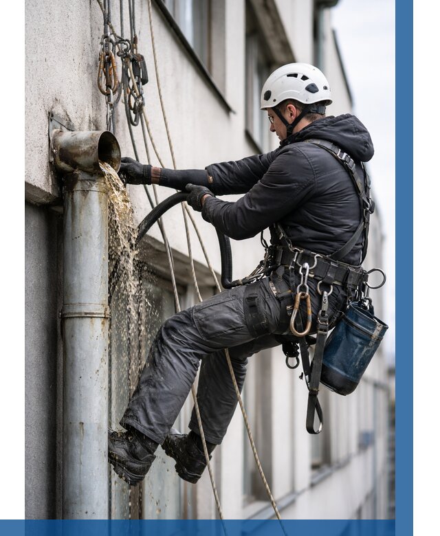 Прочистка водосточных труб в Тынде от 3597 р. | ВЫСОТНИК-Тнд