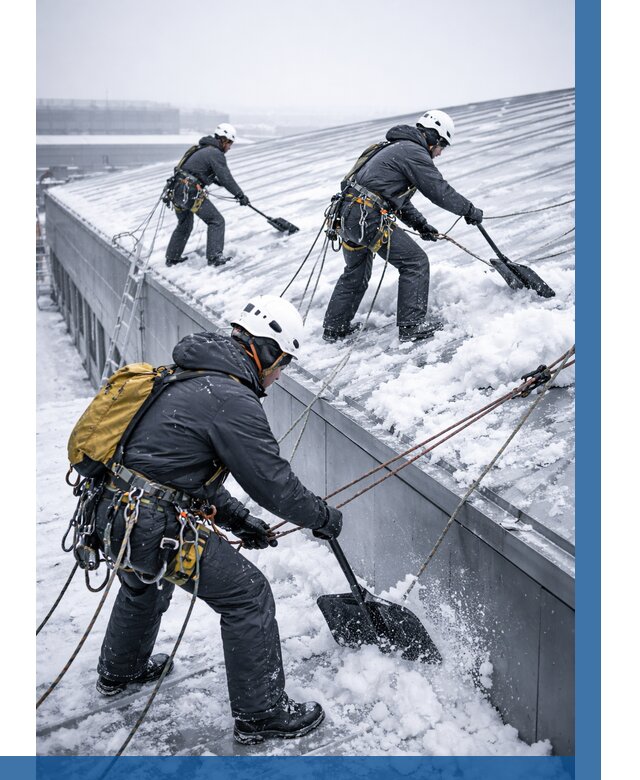 Очистка навесов от снега в Тынде от 4625 р. | ВЫСОТНИК-Тнд