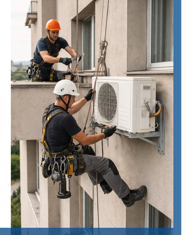 Монтаж внешнего блока кондиционера в Тынде от 6680 р. | ВЫСОТНИК-Тнд