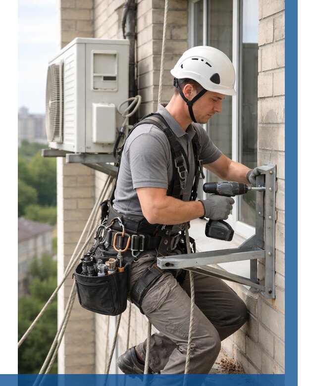 Установка кронштейнов кондиционера в Тынде от 3597 р. | ВЫСОТНИК-Тнд