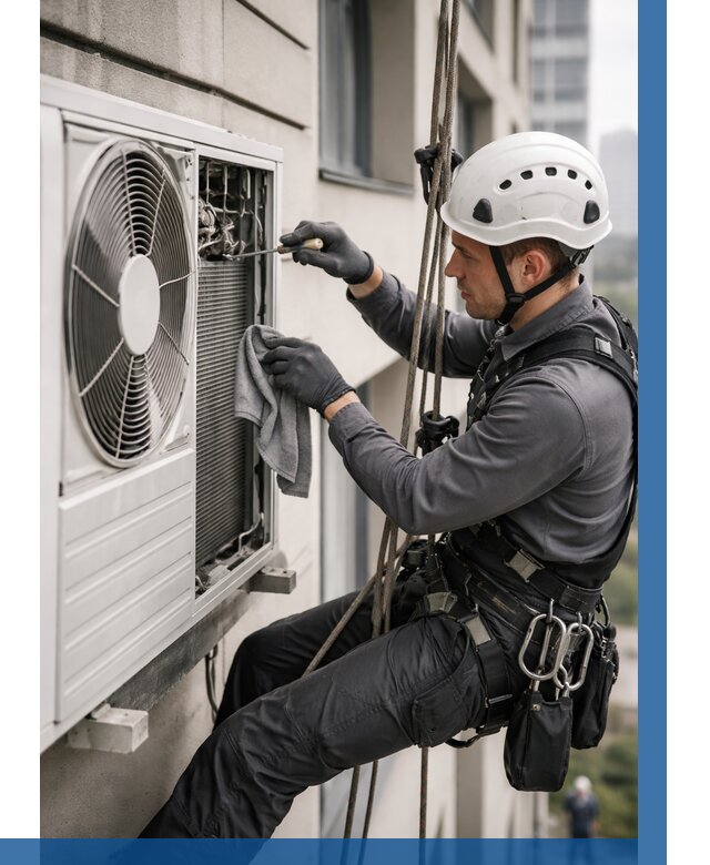 Обслуживание внешнего блока кондиционера в Тынде от 2775 р.ВЫСОТНИК-Тнд