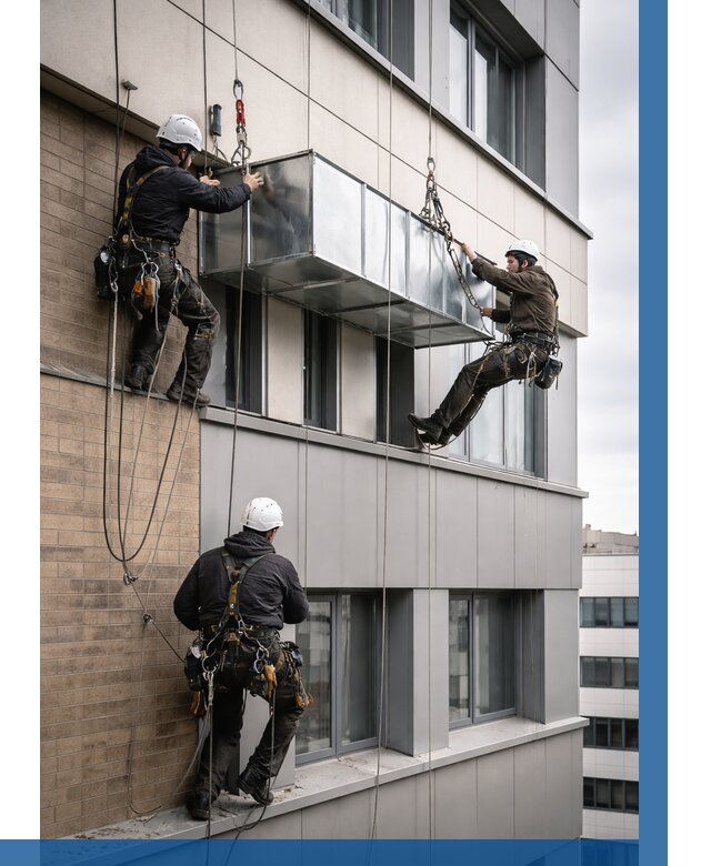 Монтаж воздуховодов на фасаде в Тынде от 1542 р. | ВЫСОТНИК-Тнд