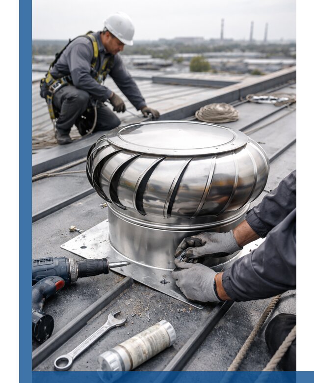 Установка дефлекторов на кровле в Тынде профессионально