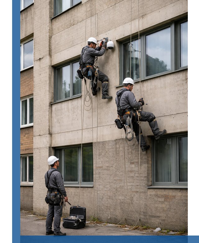 Монтаж фасадных камер видеонаблюдения в Тынде под ключ