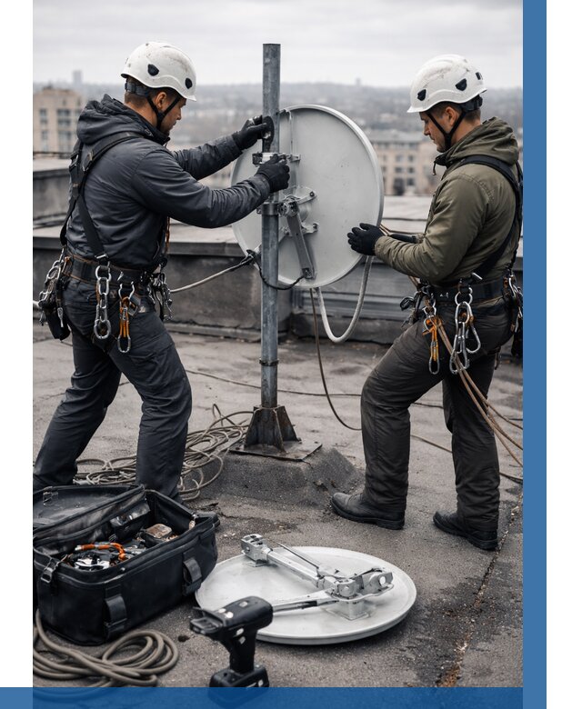 Демонтаж антенн на крыше в Тынде от 4625 р. | ВЫСОТНИК-Тнд