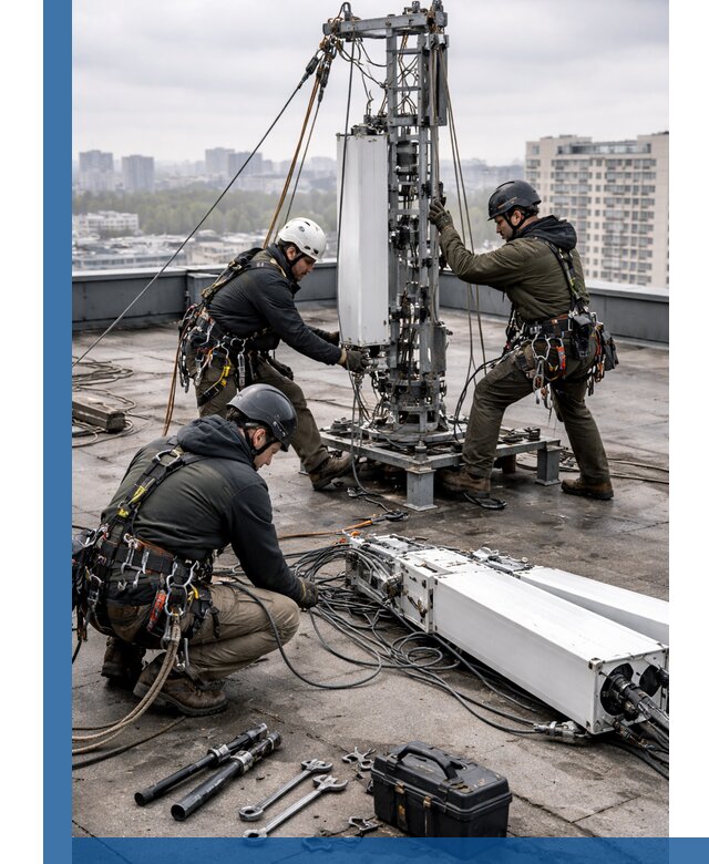 Демонтаж антенн на крыше зданий в Тынде с гарантией