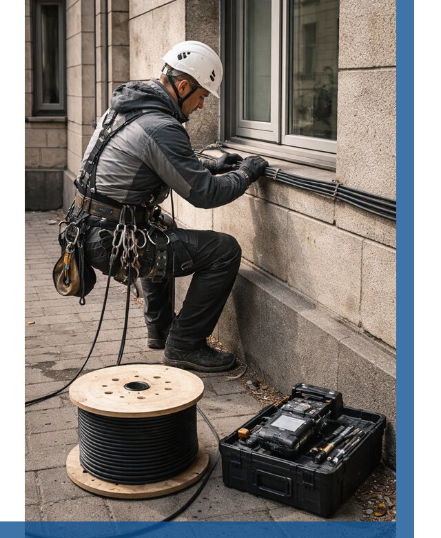 Прокладка оптоволоконного кабеля в Тынде от 822 р. | ВЫСОТНИК-Тнд