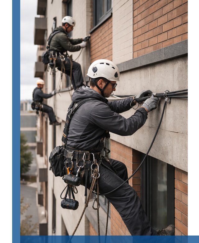 Крепление кабеля на фасаде монтаж и крепеж в Тынде