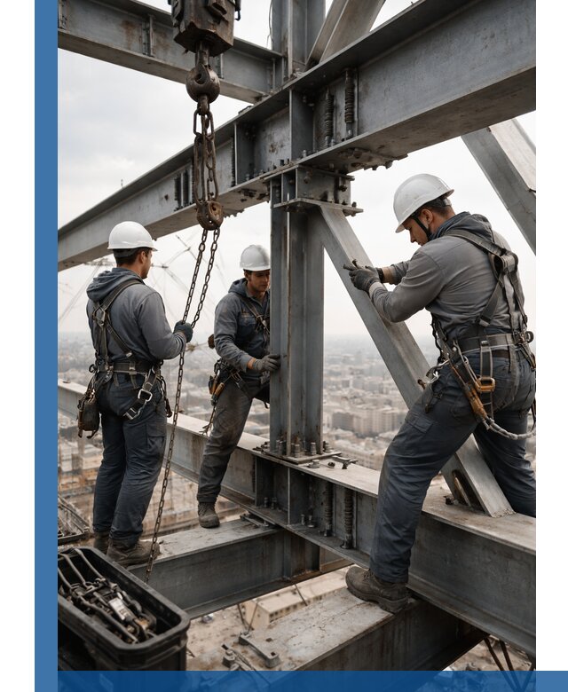 Профессиональный монтаж металлоконструкций на высоте в Тынде