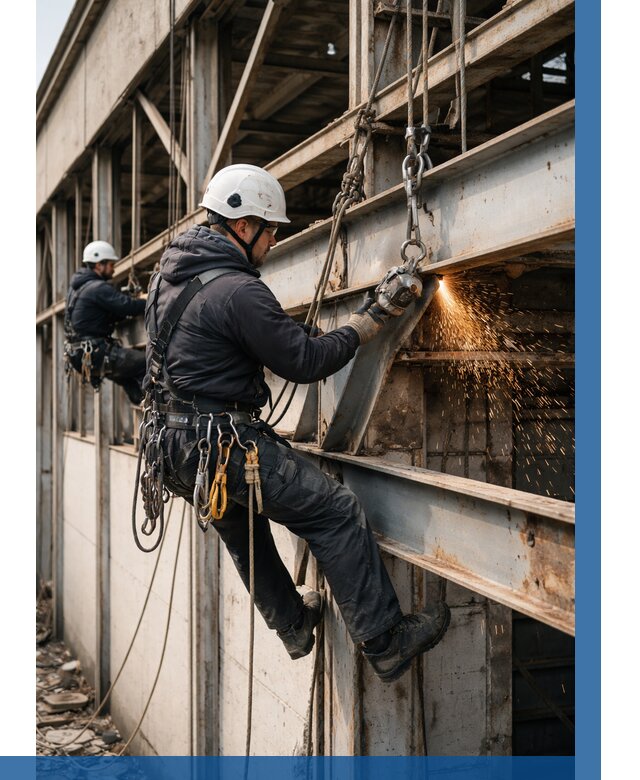 Демонтаж металлоконструкций на высоте в Тынде от 6680р. |ВЫСОТНИК-Тнд