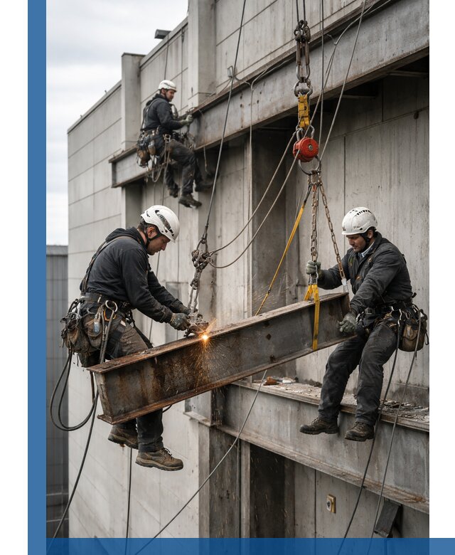 Демонтаж металлоконструкций на высоте в Тынде под ключ