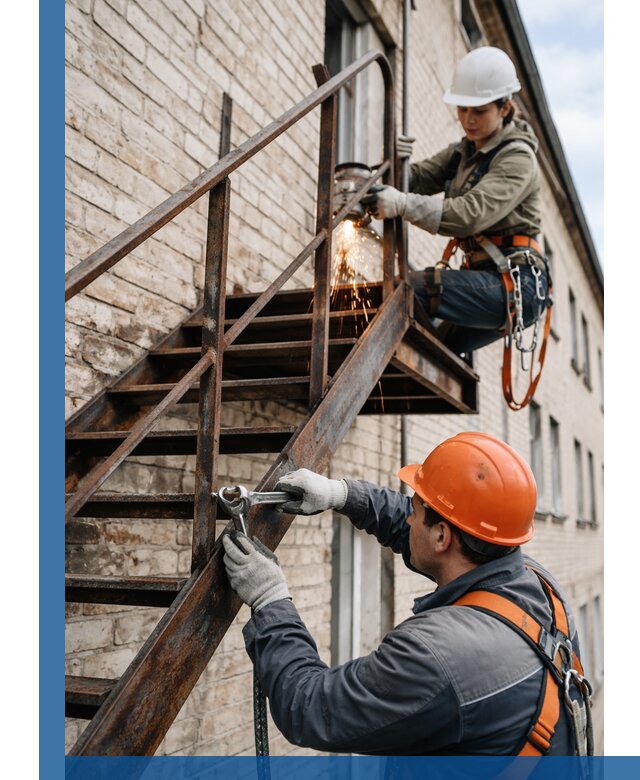 Ремонт и восстановление пожарных лестниц с выездом в Тынде