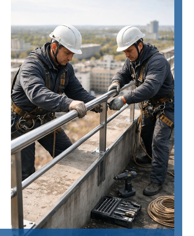 Монтаж перил на высоте в Тынде от 2569 р. | ВЫСОТНИК-Тнд